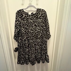 Black and white dress